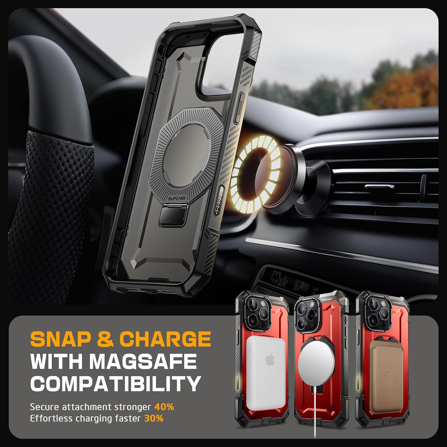 Thumbnail 6 de SUPCASE Unicorn Beetle Grip Case for iPhone 16 Pro Max with Camera Control Button, Built-in Stand, MagSafe Compatible