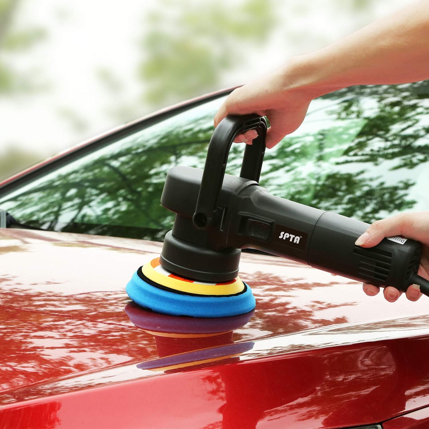 Thumbnail 6 de Hex-Logic Buffing Polishing Pads – SPTA 6.5Inch DA Car Polisher Kit