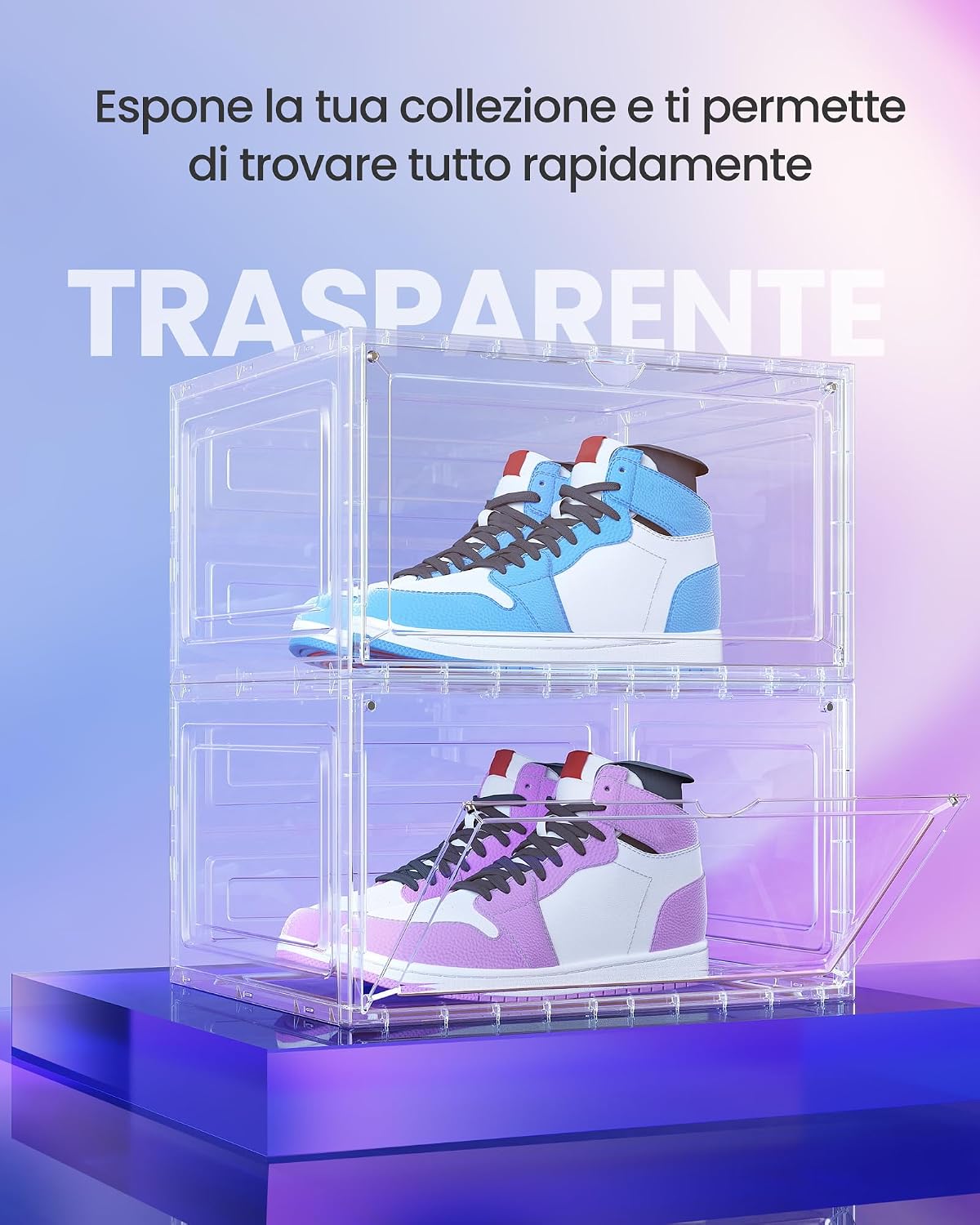 Thumbnail 2 de SONGMICS LSP506W01 Scatole per Scarpe 33x28,5x19,2 cm