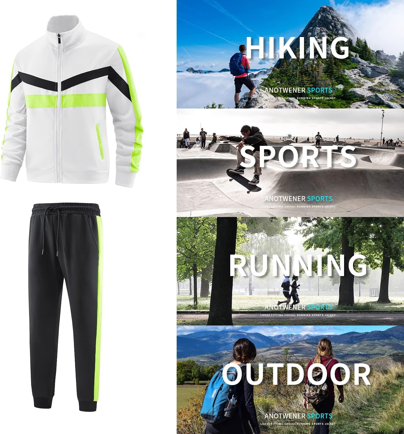 Thumbnail 4 de ANOTWENER Trainingsanzug Herren Set