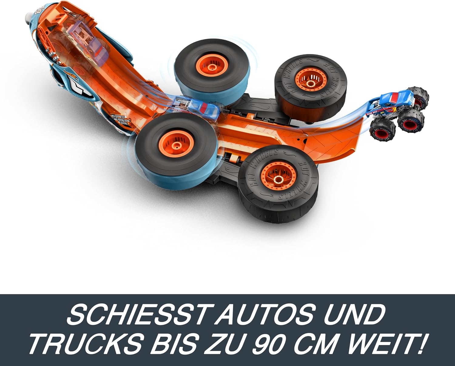 Thumbnail 6 de Hot Wheels Monster Trucks: Rhinomite 1:12 Umbau zum 1:64 Starter mit Race Ace – HPK27