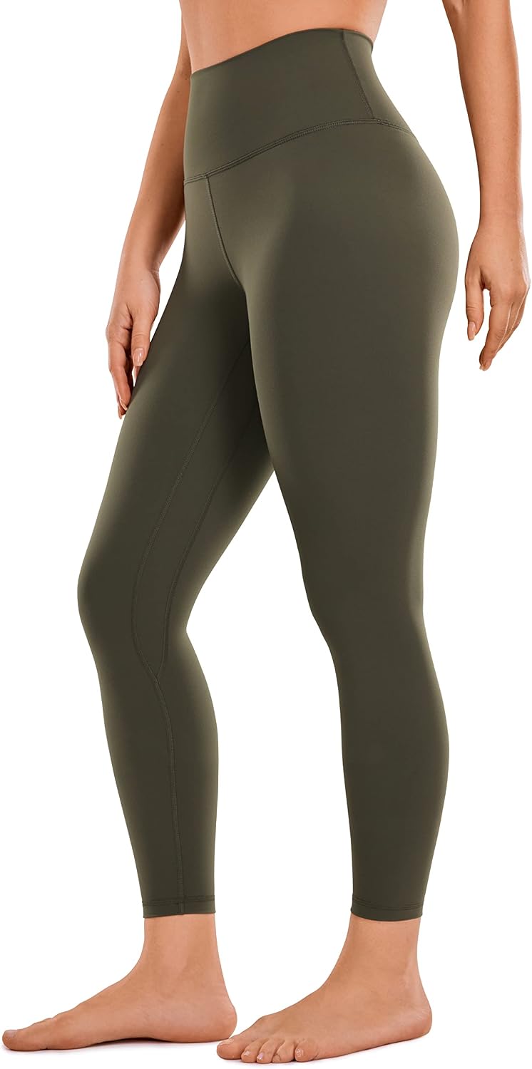 Detalle de CRZ YOGA Donne Brushed Naked Feeling – Leggings 7/8 da allenamento opaco