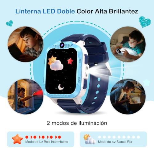 Detalle de Baolubao Reloj Inteligente Niño 4G: videollamadas, GPS y seguridad en la muñeca