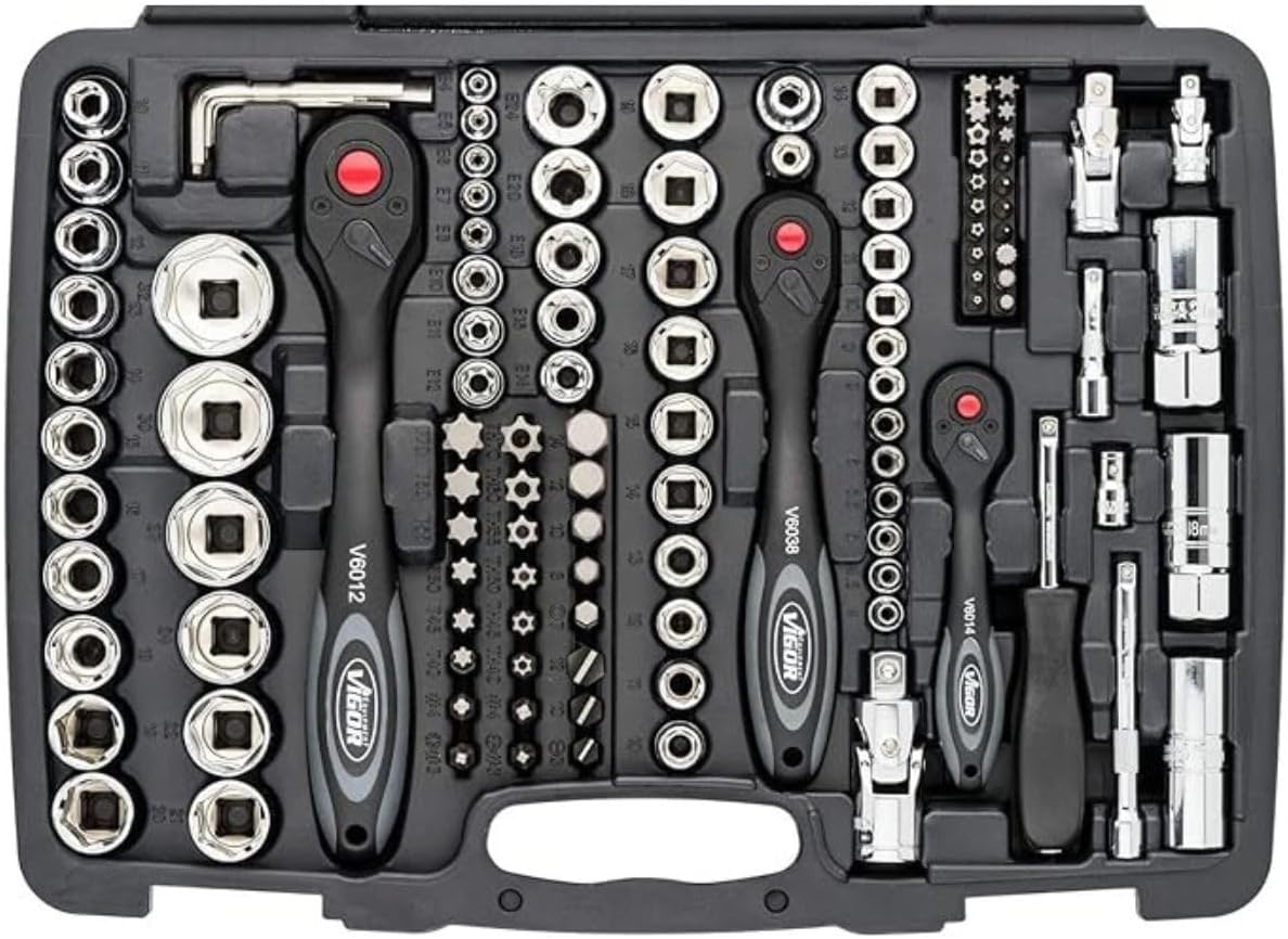 Detalle 1 de Hazet ViGOR V2461: Set chiavi a bussola 172 pezzi per officina, ergonomia e versatilità elevate