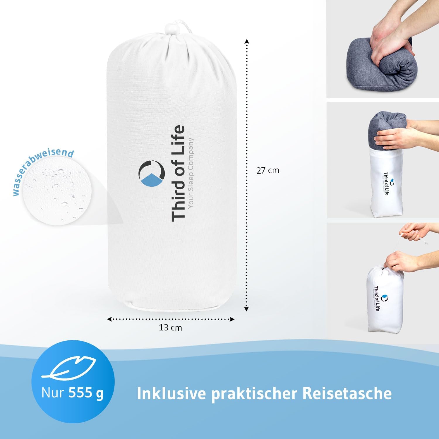 Thumbnail 5 de VOLAR QuickDry Reisekissen 40×25 cm