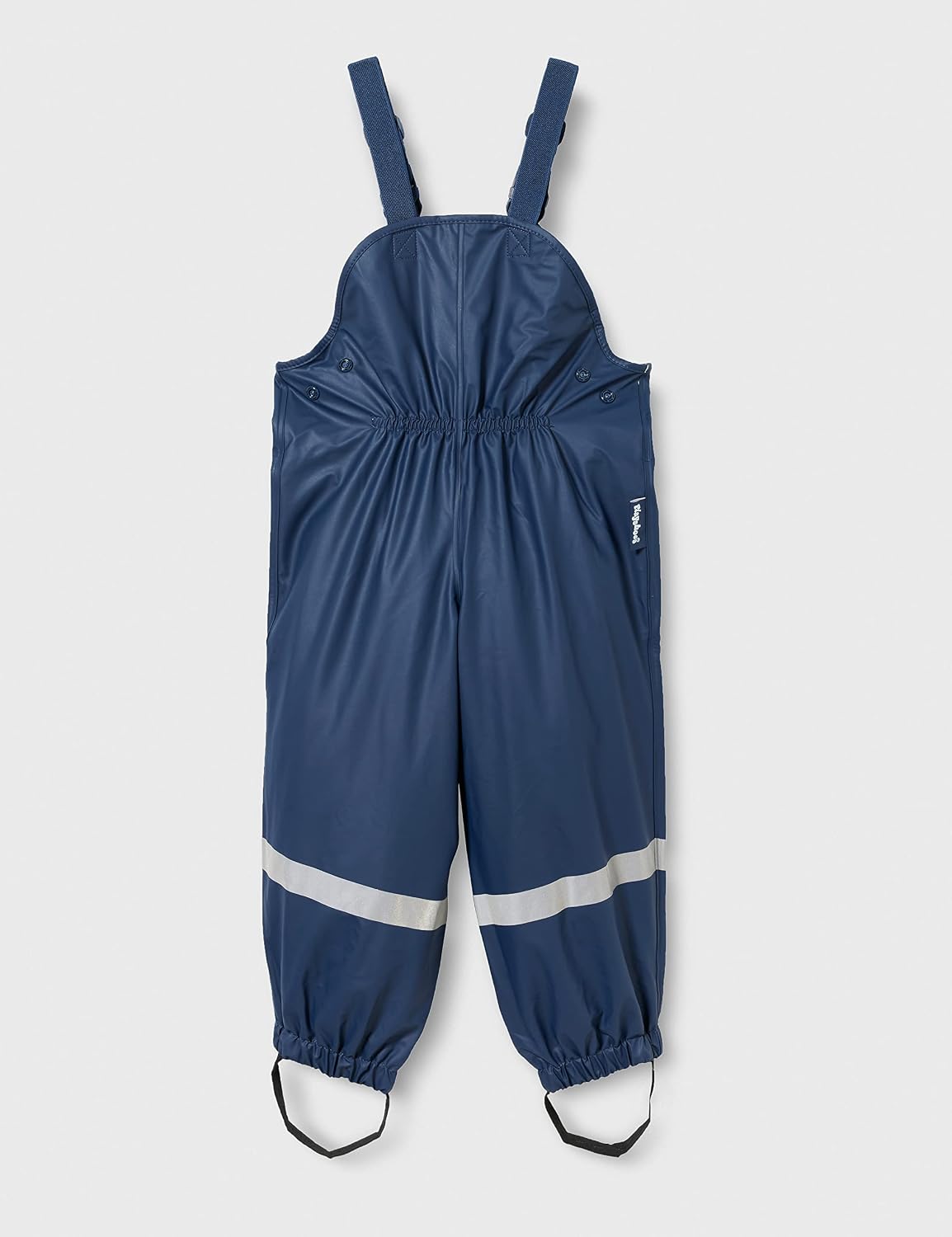 Detalle de Playshoes Regenlatzhose Matschhose Ungefüttert Marine 116 – wind- und wasserdicht, mit Trägern
