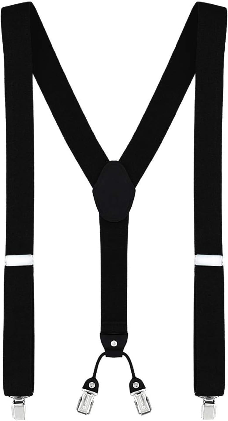 Detalle 2 de DonDon Bretelle uomo eleganti clip 3,5 cm