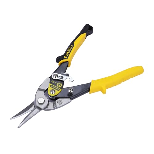 Detalle de STANLEY FATMAX 2-14-563: tijera de chapa de corte recto con precisión para aluminio, PVC y mallas