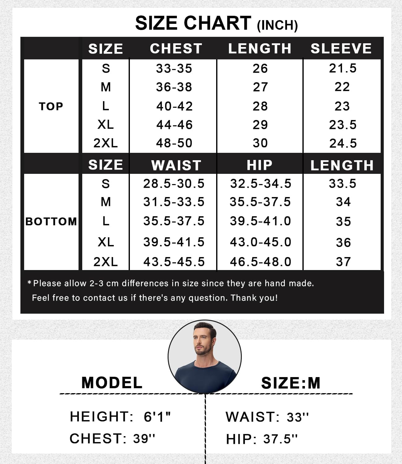 Thumbnail 6 de wirarpa Men's Thermal Underwear Set Fleece Lined Base Layer