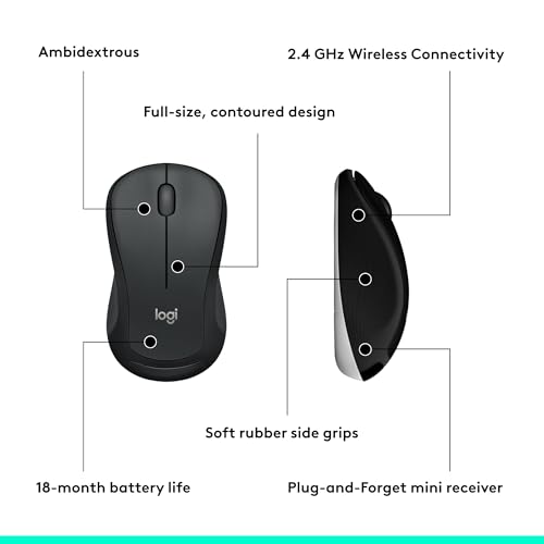 Thumbnail 8 de Logitech MK540 Full Size Advanced Wireless Keyboard and Mouse Combo