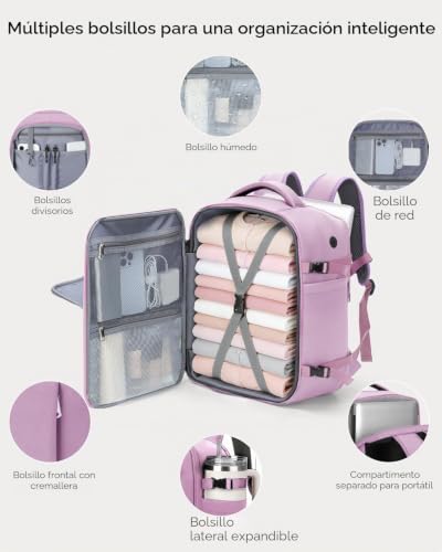 Detalle de Lekespring Mochila 40x30x20 (24L) — compañera de viaje y uso diario