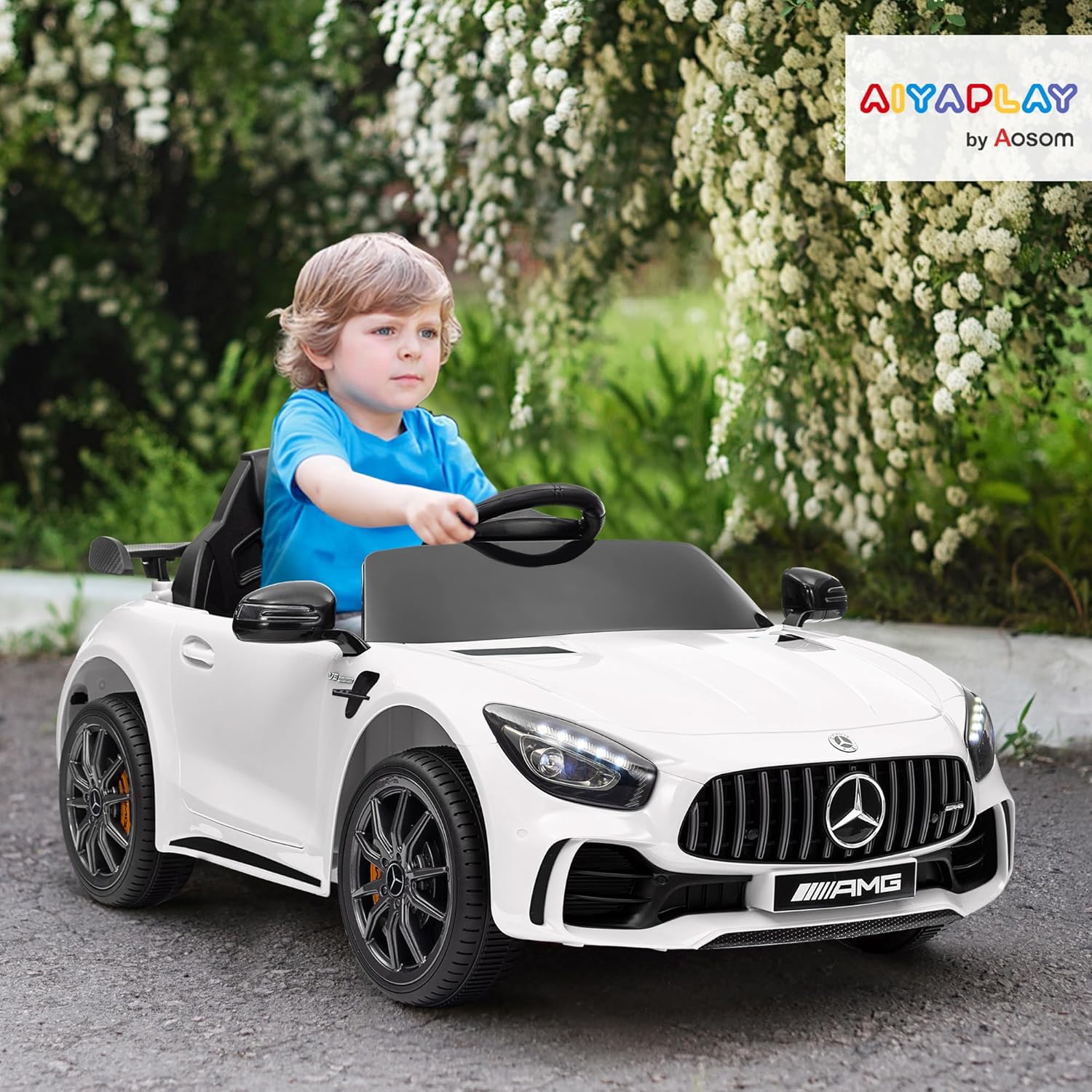 Detalle 2 de AIYAPLAY Coche Eléctrico Mercedes-Benz AMG GTR 12V