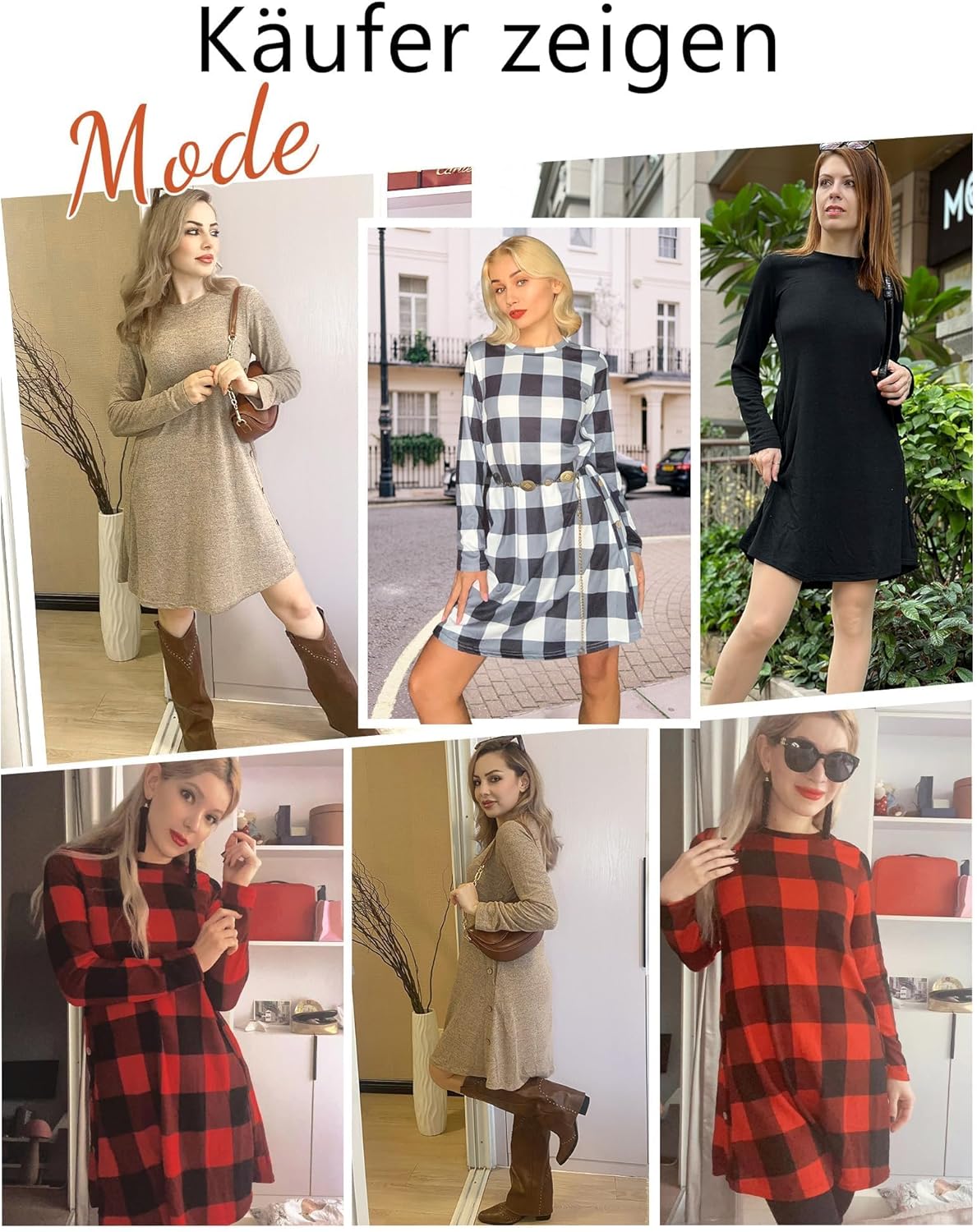 Detalle 2 de NARRAME Pullover-Kleid langärmelig S–XXL