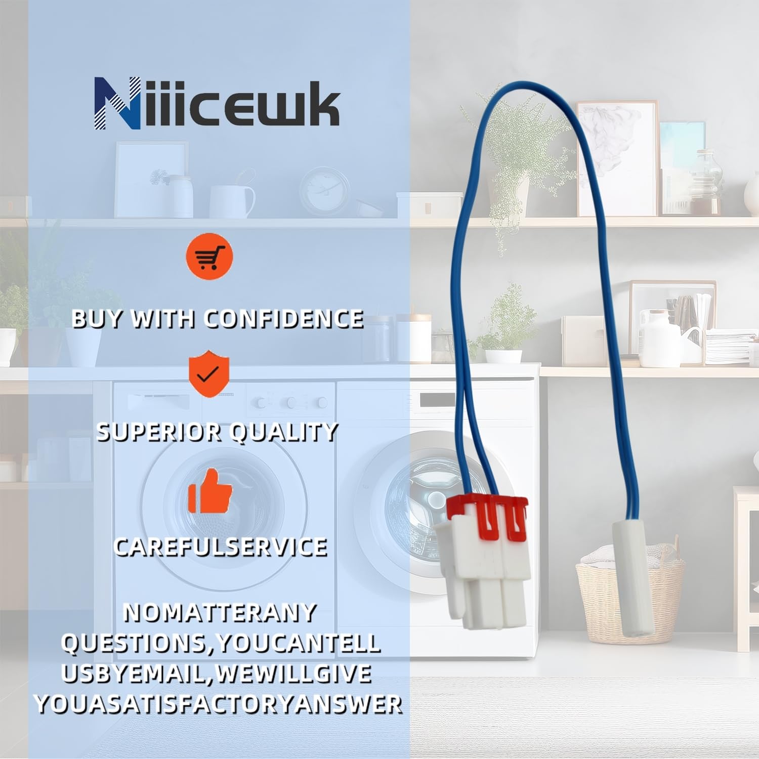 Detalle 2 de Niiicewk Refrigerator Temperature Sensor DA32-10109W
