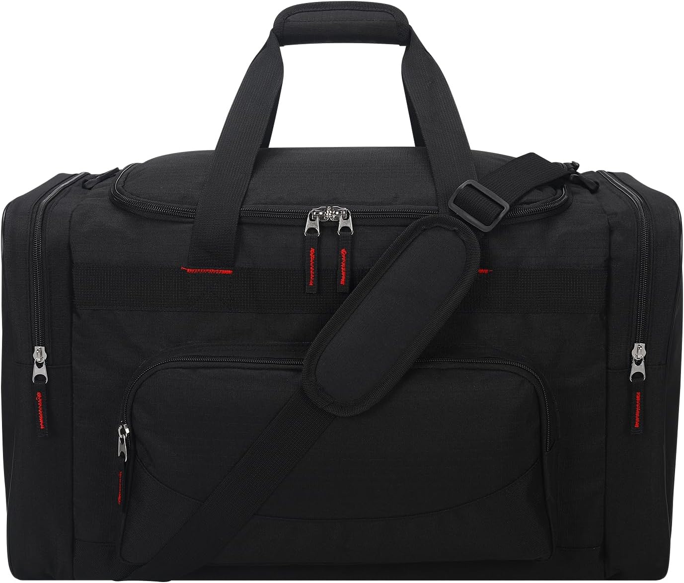 Detalle de Sport Holdall Duffle Bag 55L – 55L Gym Duffle with Shoulder Strap (Black)