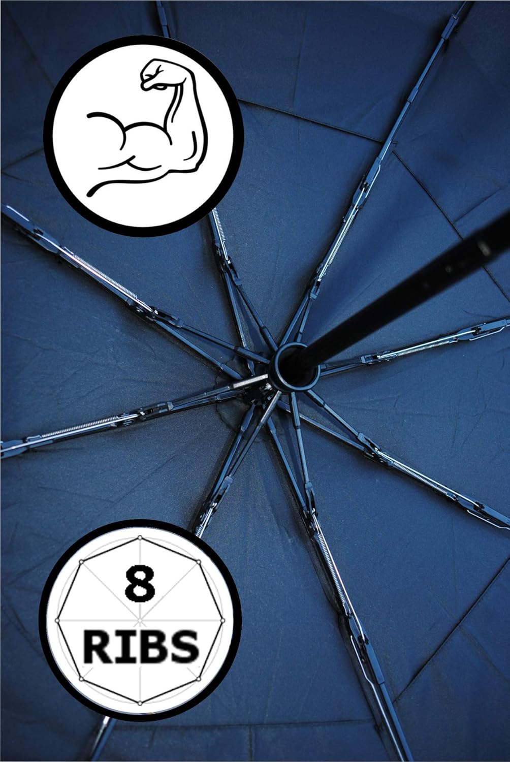 Thumbnail 3 de 50MPH StormDefender Compact Windproof Umbrella