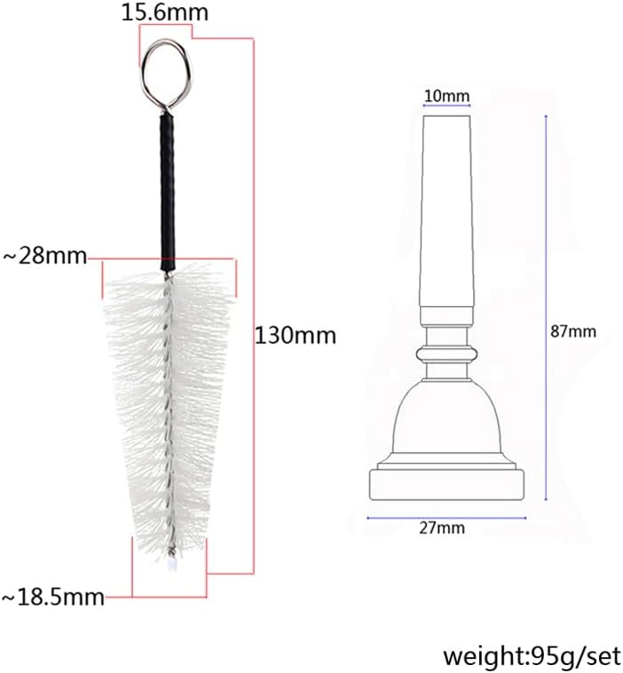 Thumbnail 6 de Ogdni C521+C51A 3C Trumpet Mouthpiece, Silver-Plated Metal with Brush