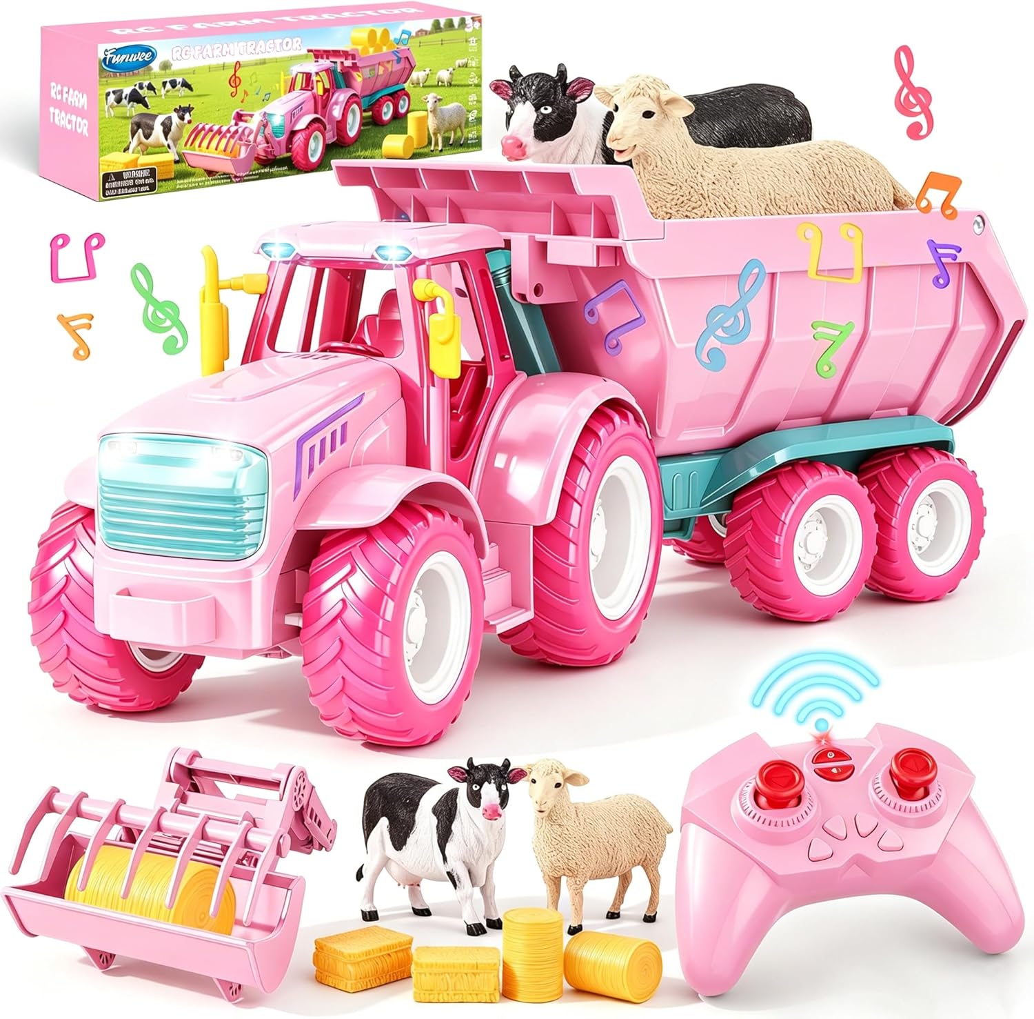Detalle de Funwee RC Farm Tractor Toy 2.4GHz