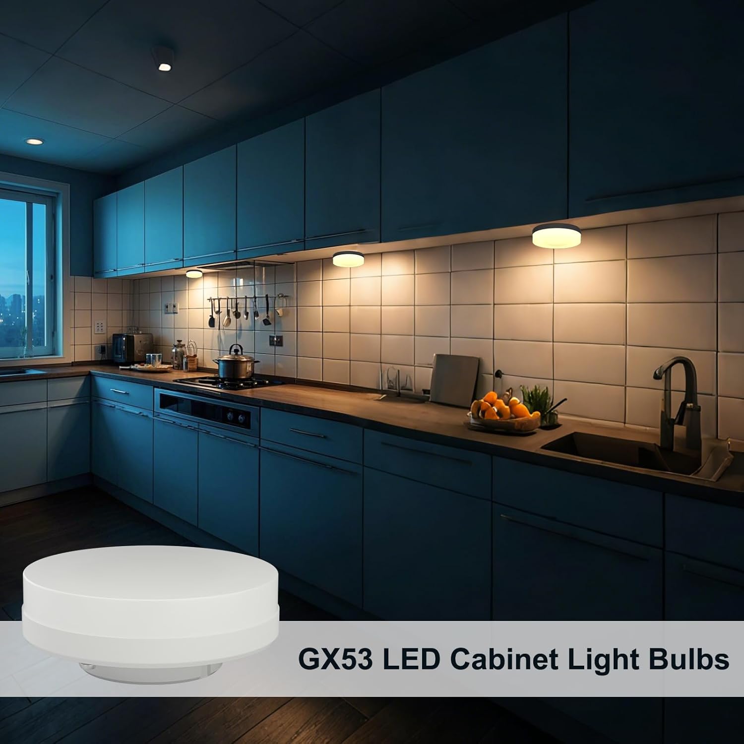 Thumbnail 6 de HCFEI GX53 LED Leuchtmittel 6W 230V warmweiß 2700K – flaches GX53 Spotlight-Licht