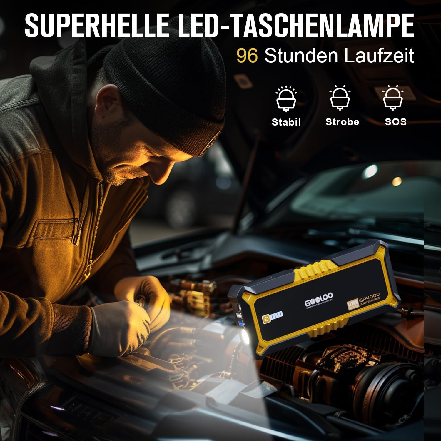 Thumbnail 5 de GOOLOO GP4000 Starthilfe 4000A Powerbank ⛽