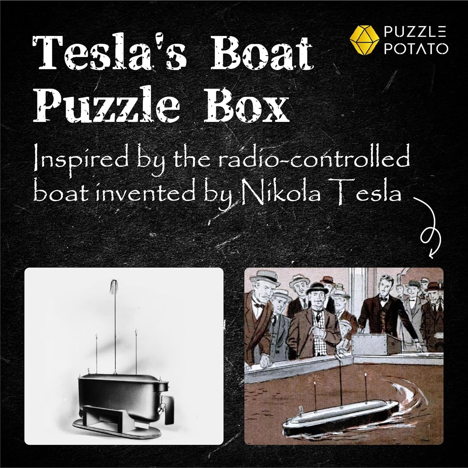 Thumbnail 2 de PUZZLE POTATO - Tesla's Boat: A Brain Teaser Puzzle Box