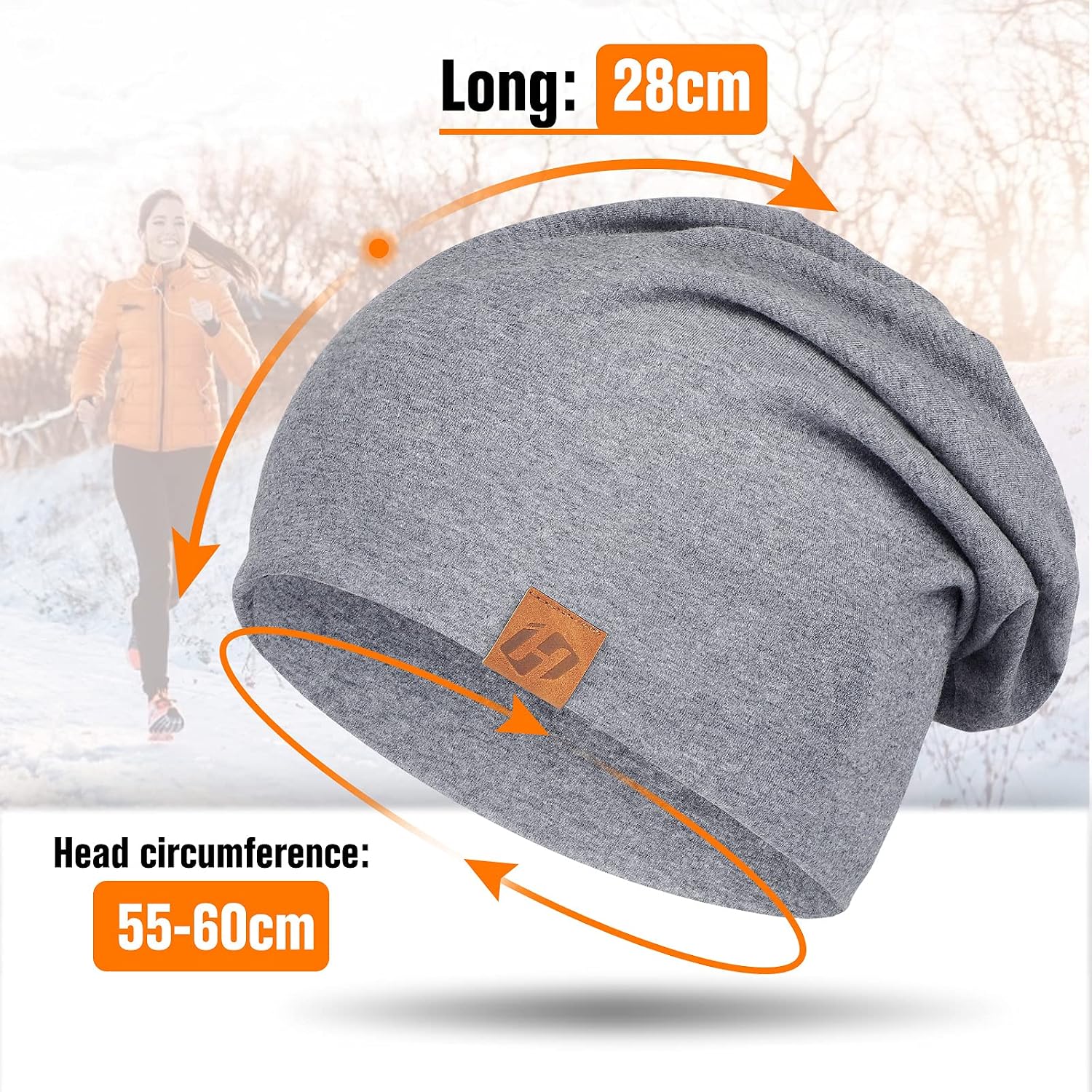 Detalle de HASAGEI Slouch Beanie 55-62 cm