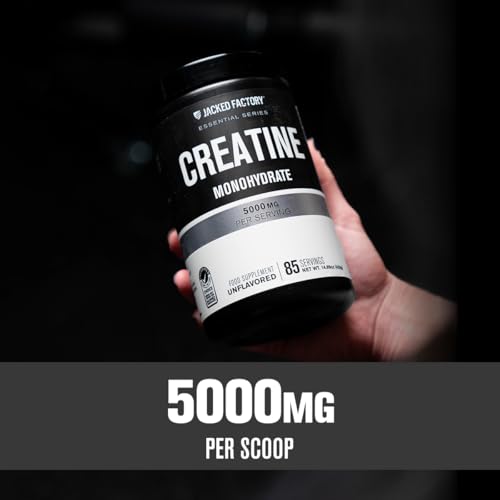 Detalle de Jacked Factory Creatine Monohydrate 425g – 85 Servings, Unflavoured