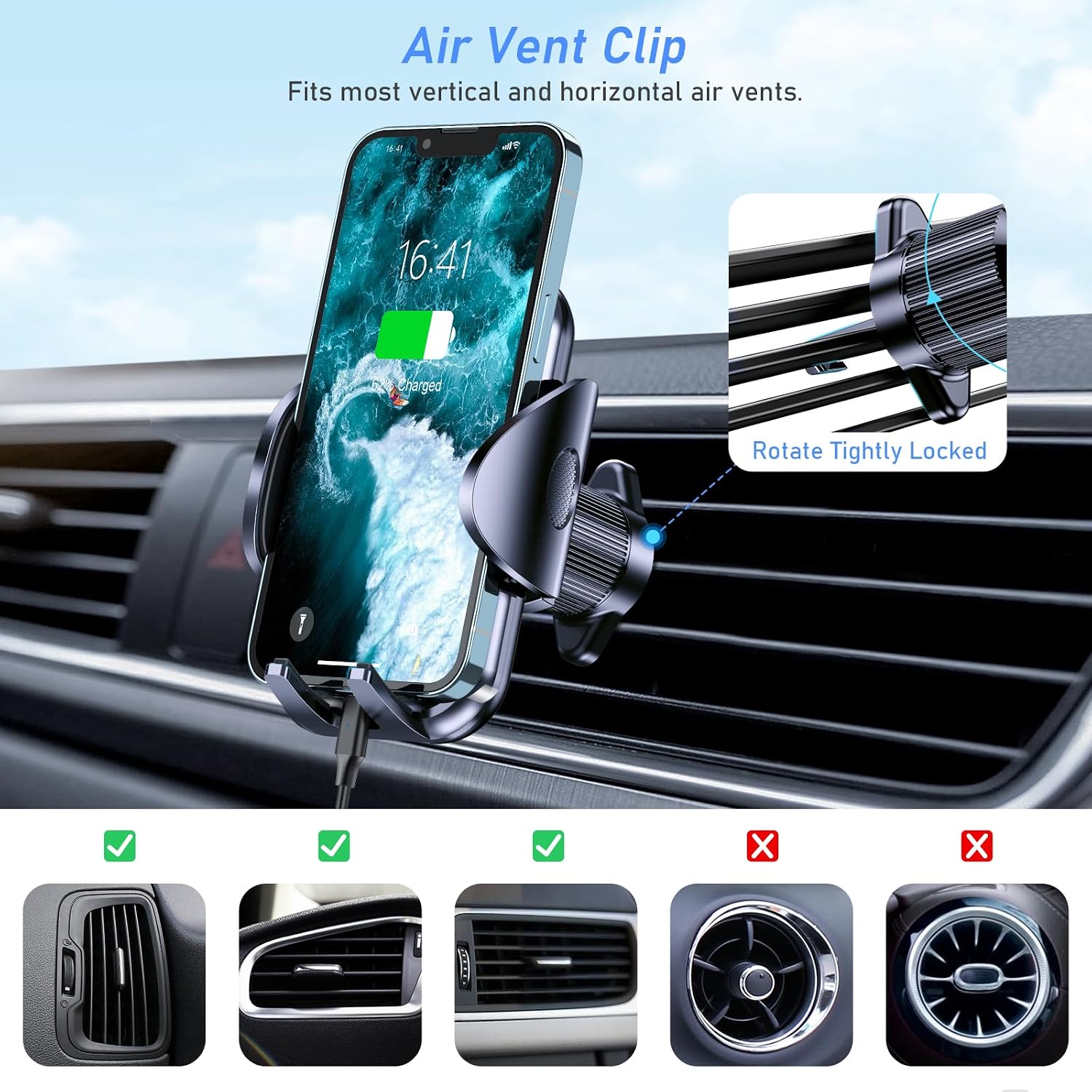 Thumbnail 4 de Blukar Car Phone Holder 360° rotation
