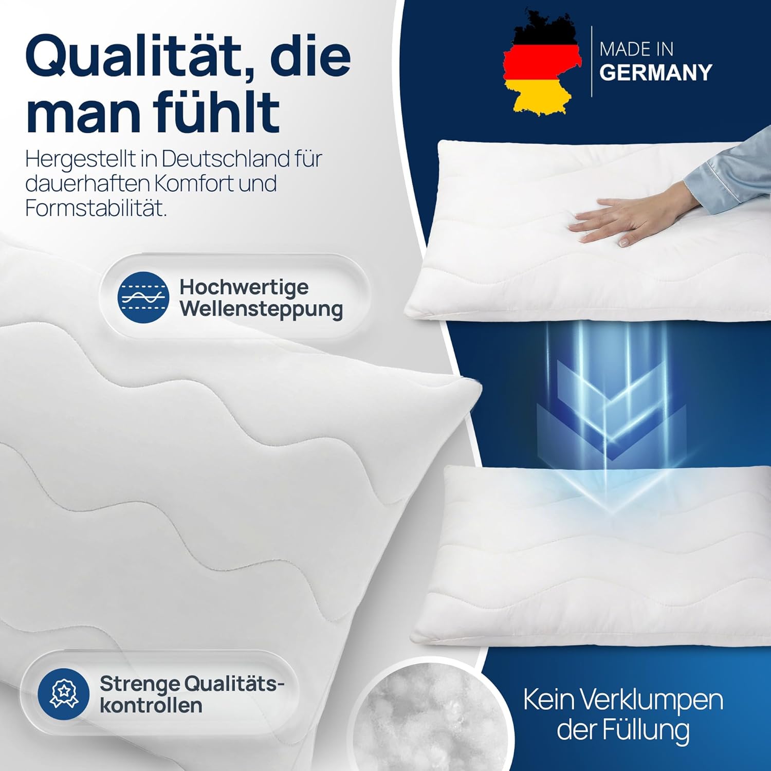 Thumbnail 3 de LILENO HOME Allergiker Kopfkissen 40x80 2er Set