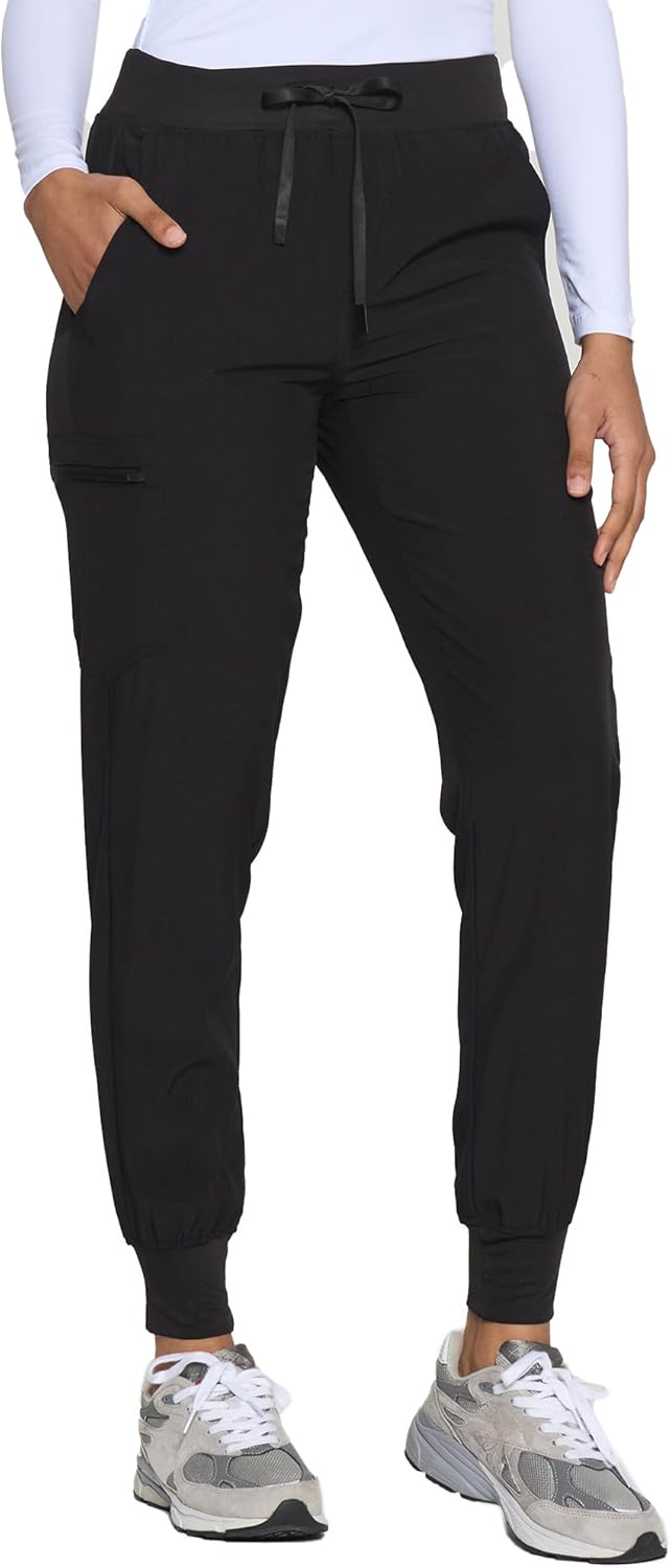Detalle 2 de COZYFIT Womens Scrub Pants 5-Pocket Slim Jogger
