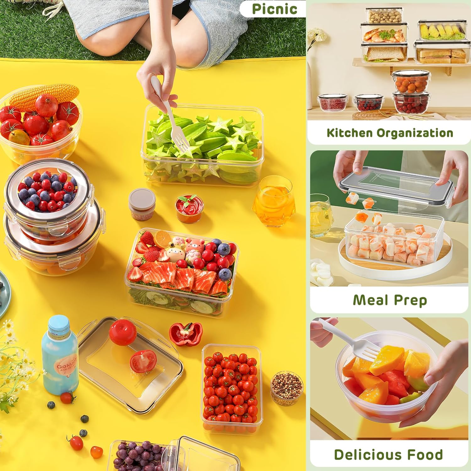 Thumbnail 6 de JSCARES Food Storage Containers Plastic