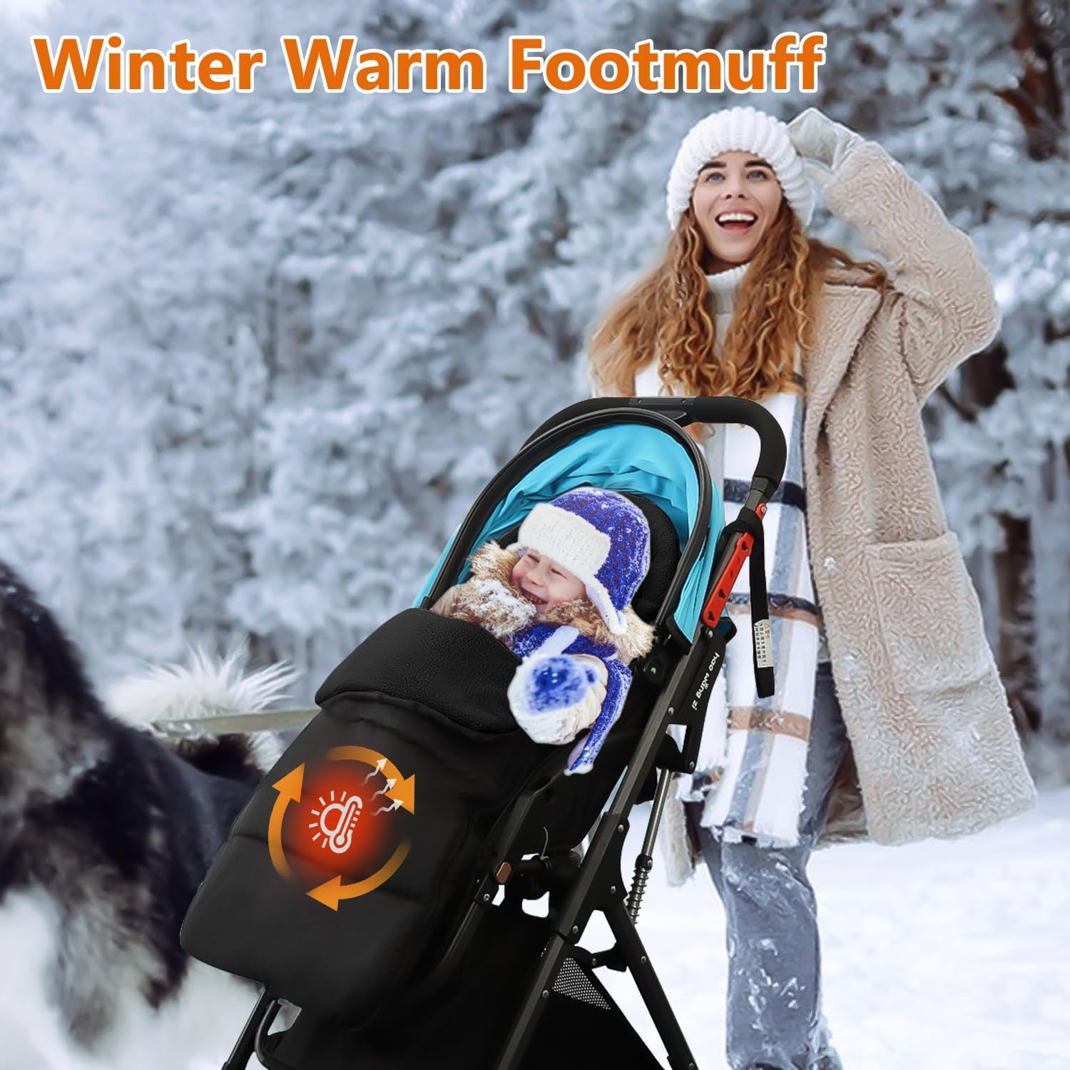 Detalle 2 de Universal Pushchair Footmuff 90cm