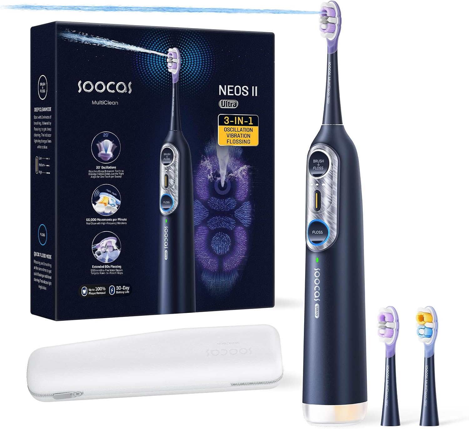 Detalle de Soocas Electric Toothbrush and Water Flosser NEOS II