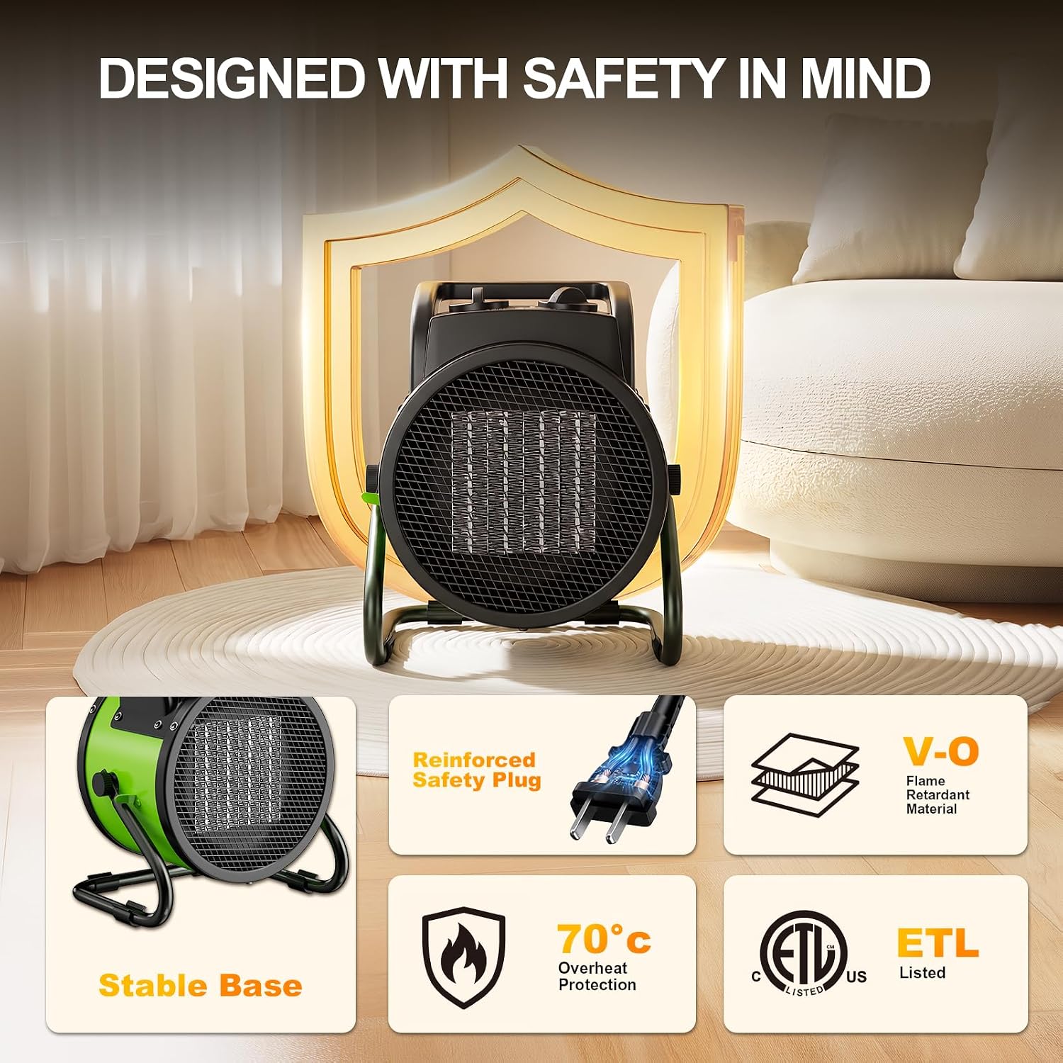 Thumbnail 6 de Gardtech Ceramic Heater, 1200W ⚡