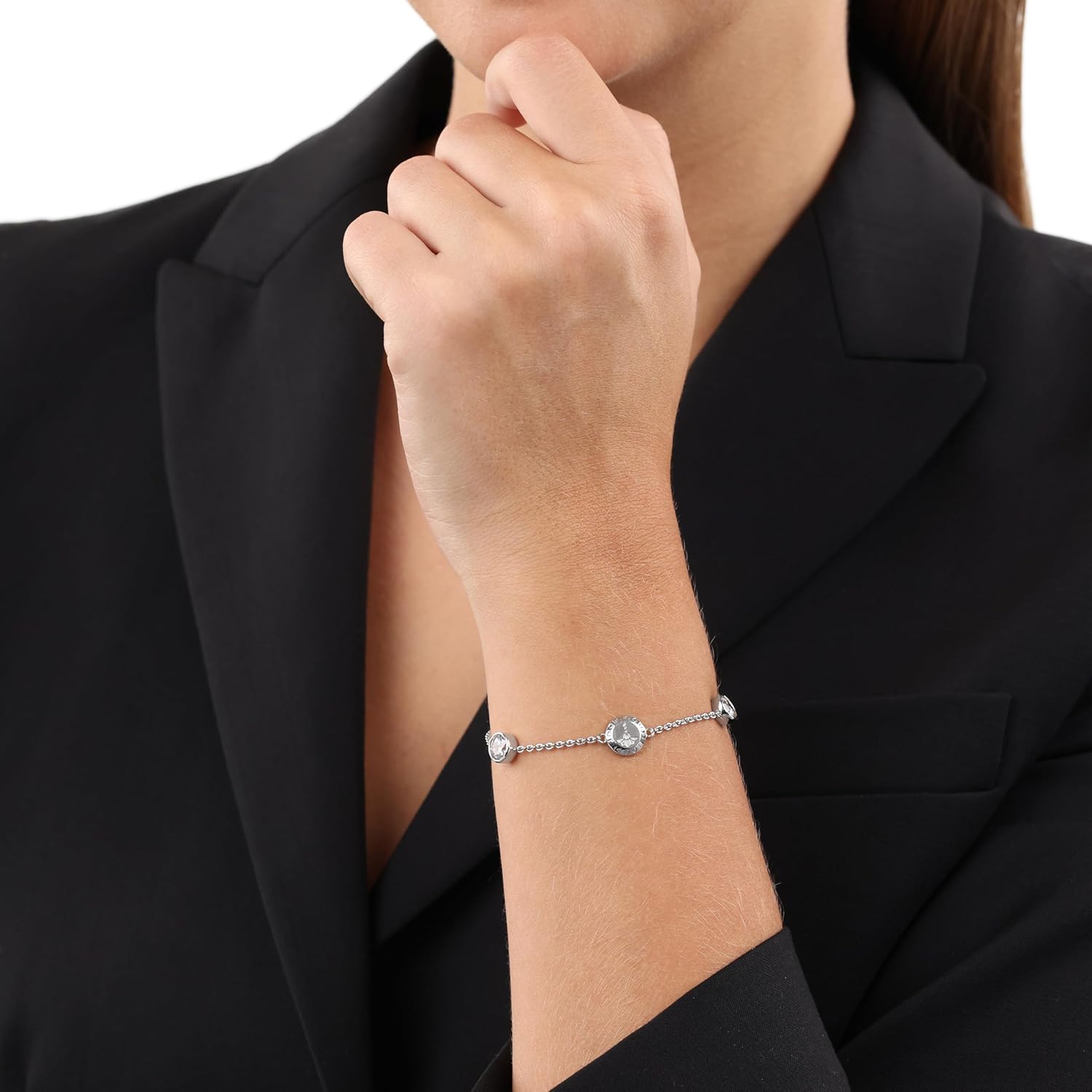 Thumbnail 1 de JOOP! Halskette aus 925 Sterling Silber für Damen mit Zirkonia – rhodiniert, inkl. Schmuckbox