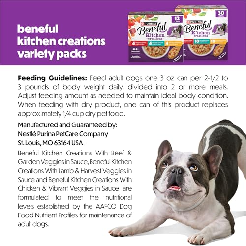 Thumbnail 7 de Purina Beneful Kitchen Creations Wet Dog Food Variety Pack (30 x 3 oz Cans)