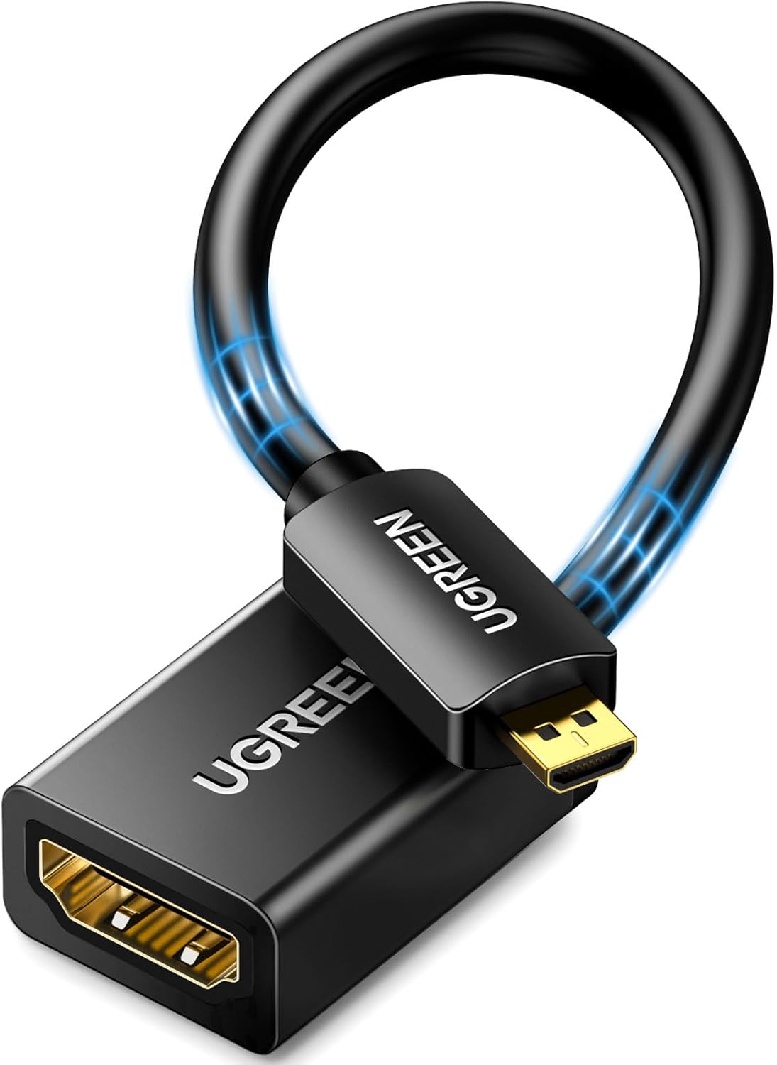 Detalle de UGREEN 4K Micro‑HDMI Adapter 20 cm