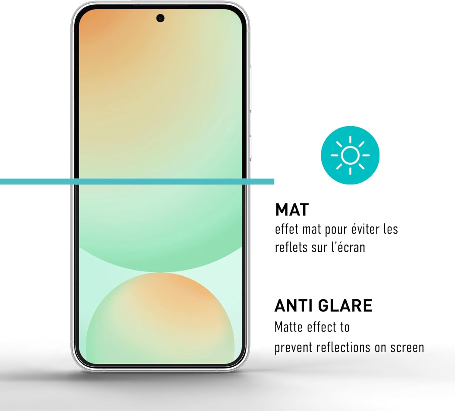 Detalle de smartect Protecteur d’écran TPU mat pour Samsung Galaxy S24 FE (2 pièces) avec installation sans bulles