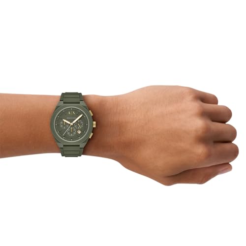 Thumbnail 1 de Armani Exchange Montre pour Hommes AX4169 — Chronographe quartz, boîtier 44 mm et bracelet silicone