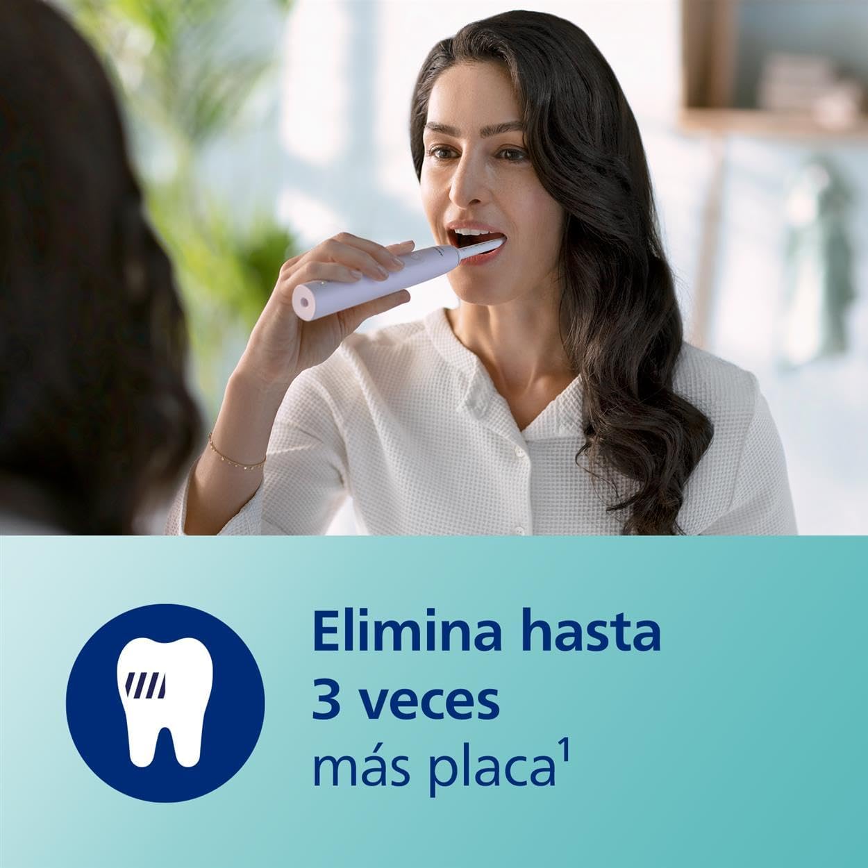 Detalle de Philips Sonicare 3100 - Cepillo eléctrico rosa y negro 🪥