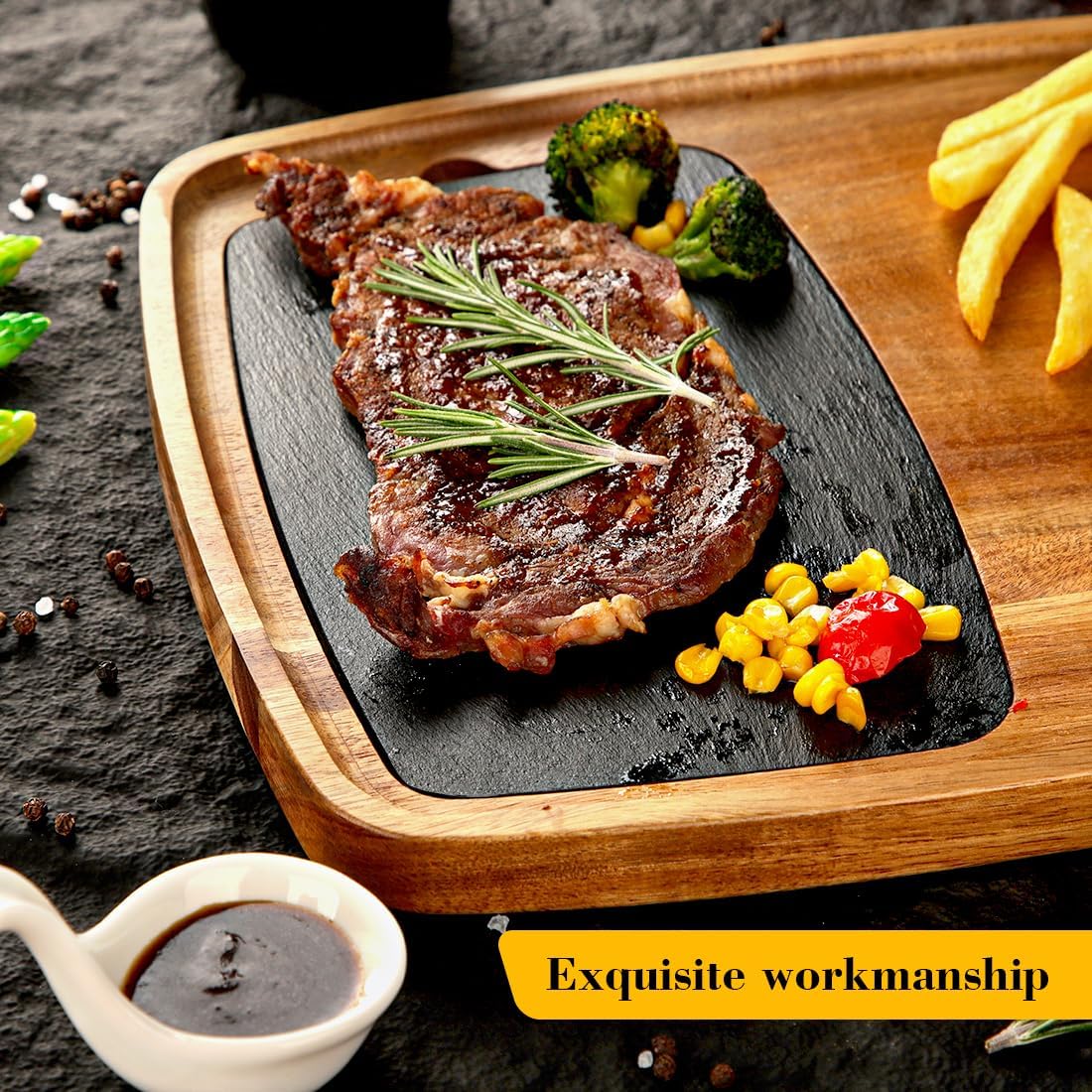 Thumbnail 1 de LiWiBet Servierbrett 33x28 cm aus Akazienholz