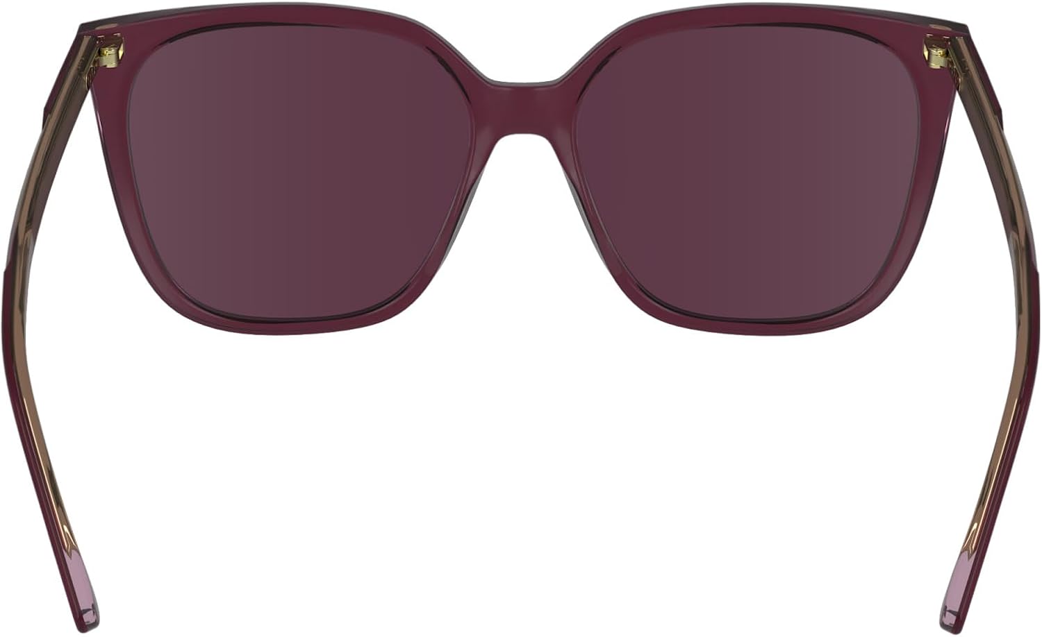 Detalle 1 de Calvin Klein Damen-Sonnenbrille aus Acetat – rechteckige Form, verstellbare Bügel und RX-tauglich