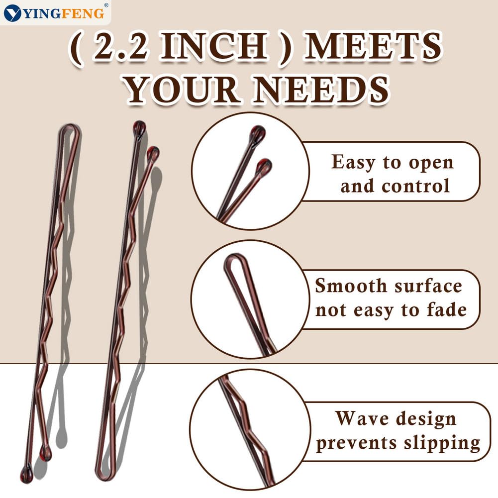 Thumbnail 6 de Bobby Pins Brown 330 Count 2.2 in