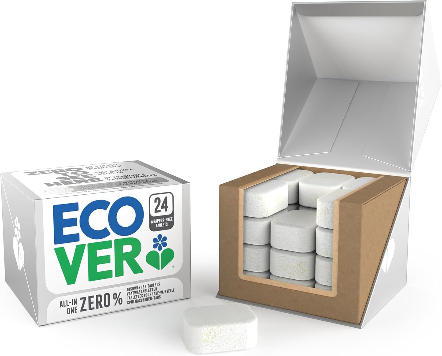 Detalle de Ecover Zero Spülmaschinentabs 24er Pack