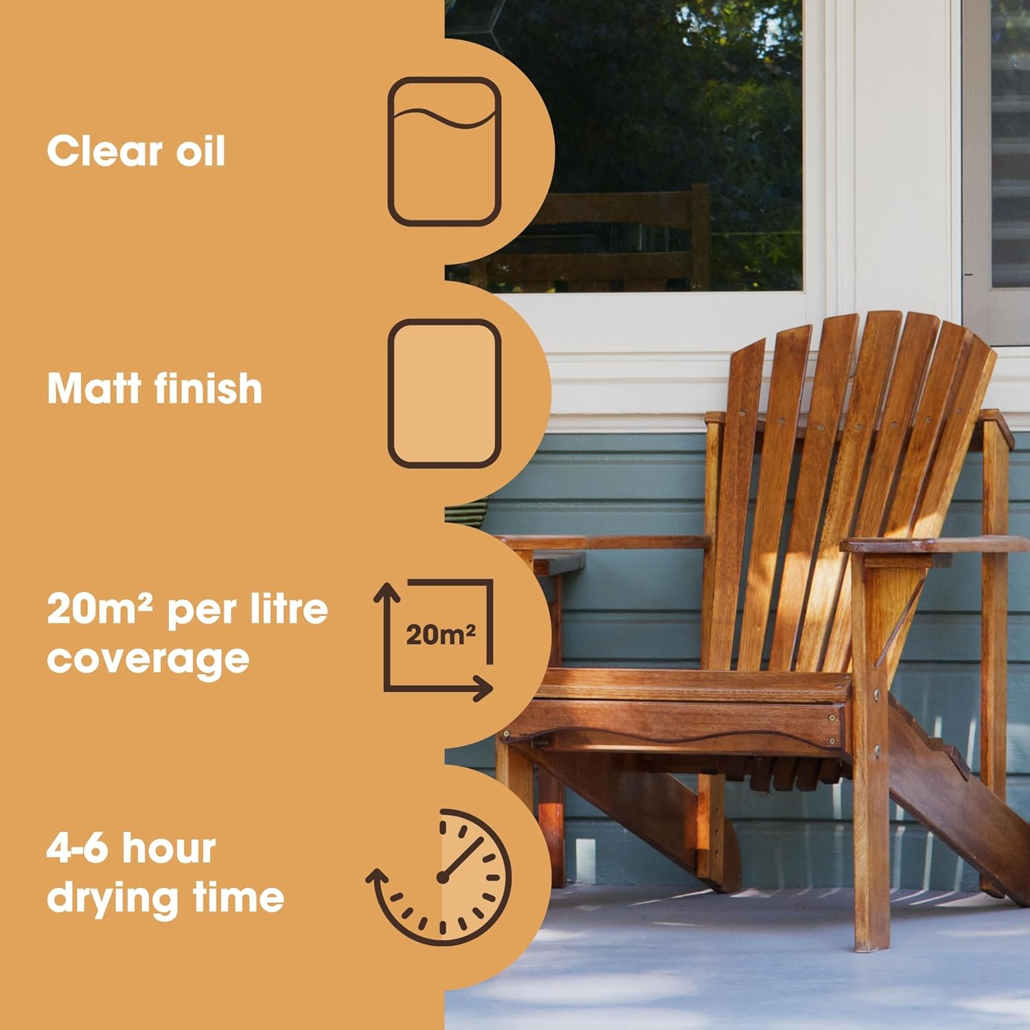 Thumbnail 5 de Furniture Clinic Teak Oil For Wood – 2.5L: Restore & Protect Indoor & Outdoor Furniture