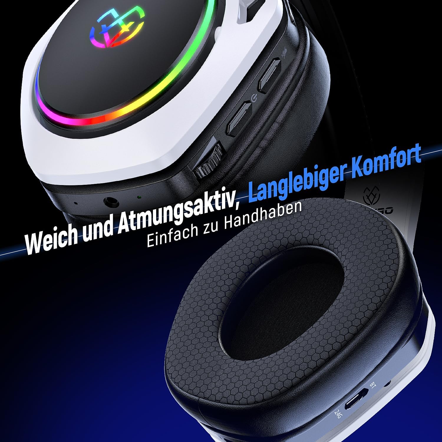 Detalle 2 de Tatybo WT01 Wireless Gaming Headset 35 Std 📧