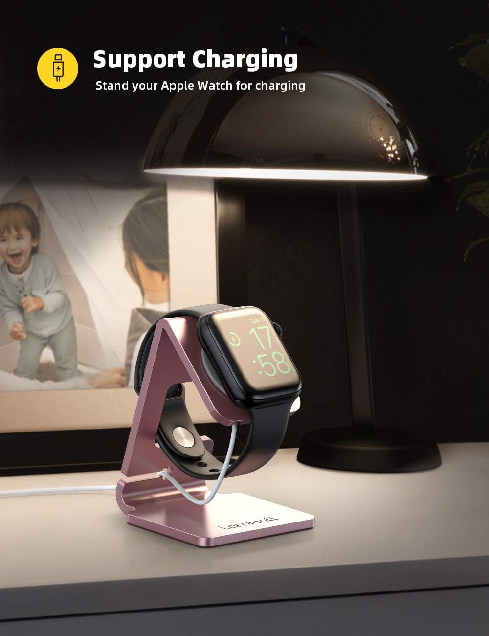 Thumbnail 1 de Lamicall Stand for Apple Watch – Desk iWatch Stand, Rose Gold