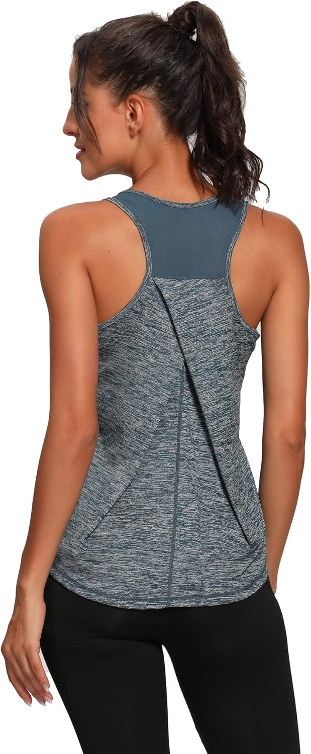 Thumbnail 4 de Dawnrole Women’s Workout Tank Top: Breathable, Flexible Gym Sleeves Optional