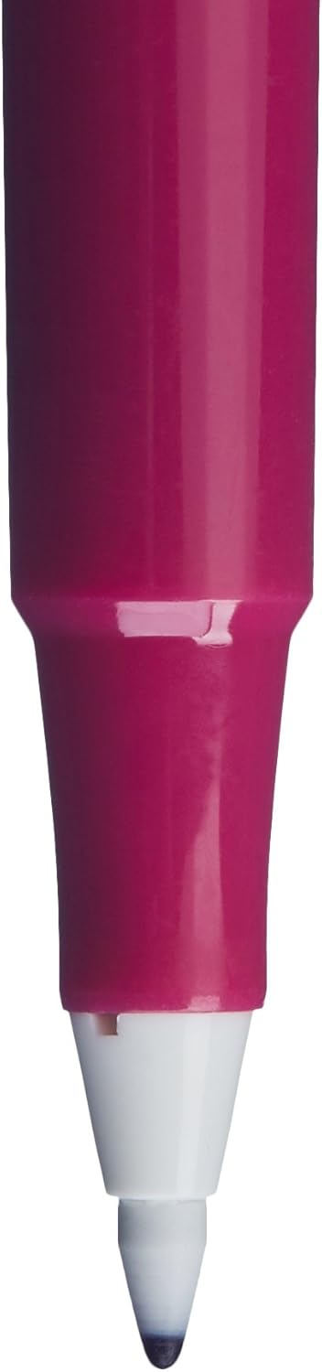 Detalle de Amazon Basics Filzstifte, 24er-Set, Mehrfarbig – hohe Pigmentierung, wasserbasierte Tinte