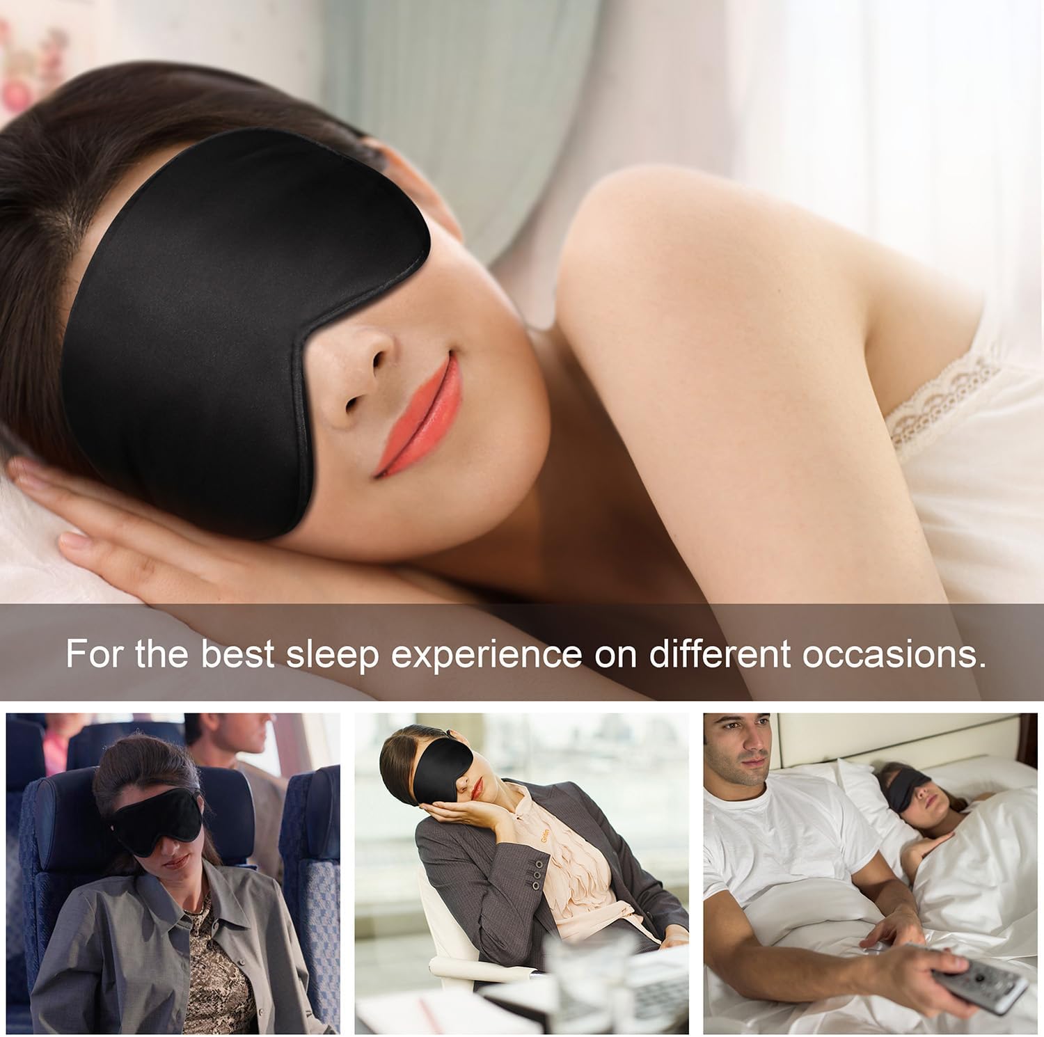 Thumbnail 2 de Gritin Silk Sleep Mask 100% natural silk eye mask 😴